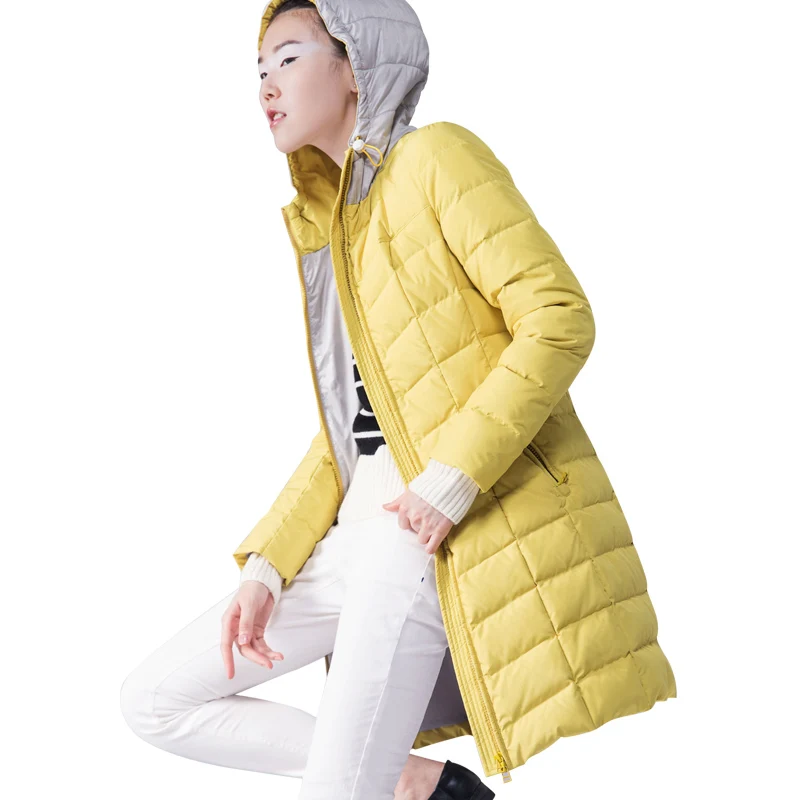 Europe 2016 New Fashion font b Winter b font Women Thin light White Duck Down Jacket