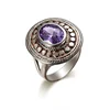 Onier Customizable vintage men ring elegance neutral amethyst ring personalized big size boys gay cock ring