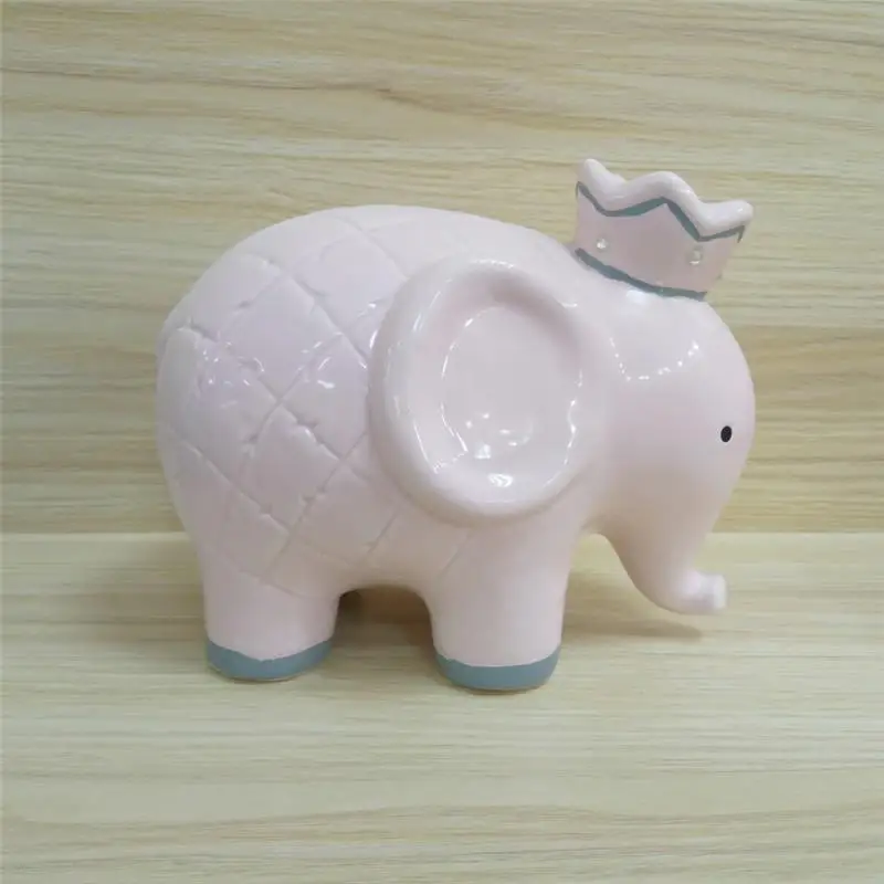 Birthday Gift Elephant Shape Ceramic Piggy Bank Coin Bank - Buy Coin ...