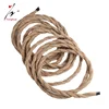 Tonghua Retro 2*0.75mm Environmental Friendly Natural Hemp Fabric Linen Electrical Cable Textile Wire for Decorative Lamp Kit