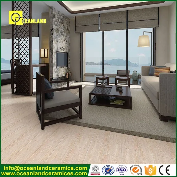 Chinese Foshan Living Room Interior Wood Floor Peel Stick Tile