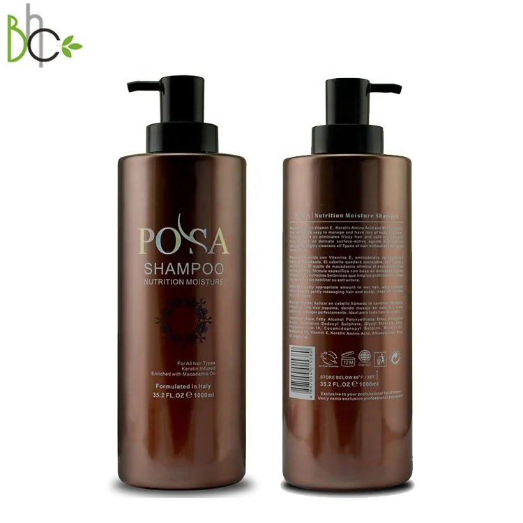 Wholesale private label POSA nutrition moisture shampoo keratin hair care free sample