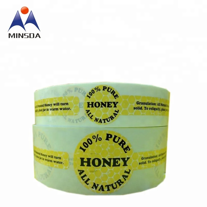 Glass Jar Label Printing Custom Tamper Proof Sticker In Shenzhen Buy