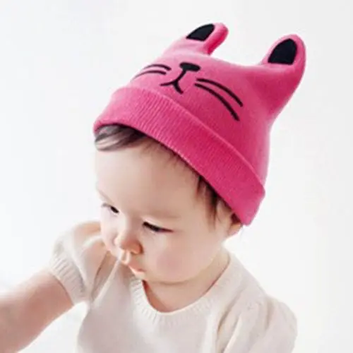 Nouveau Ne Enfant En Bas Age Enfants Bebe Fille Garcon Bonnet Tricote Bonnet Oreille De Chat Hiver Chapeau Chaud Buy Bonnet Bebe Bonnet Tricote Bebe Bonnet Bebe Product On Alibaba Com