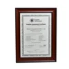 Wooden a4 size double mat award graduation document diploma degree certificate frame