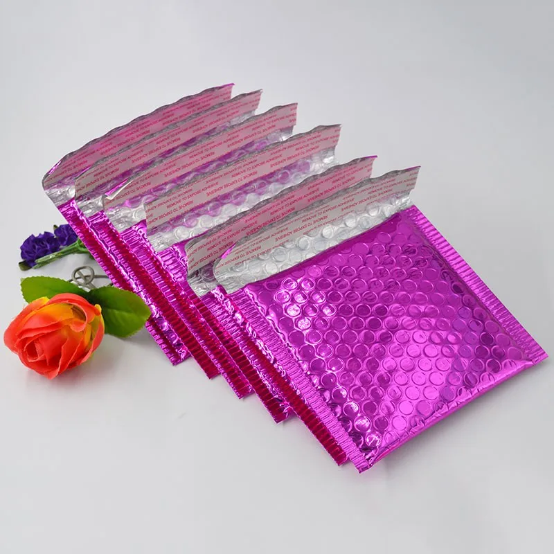 Wholesale Hot Pink Custom Printed Padded Bubble Mailers