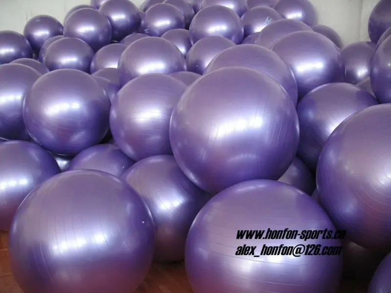 purple exercise ball