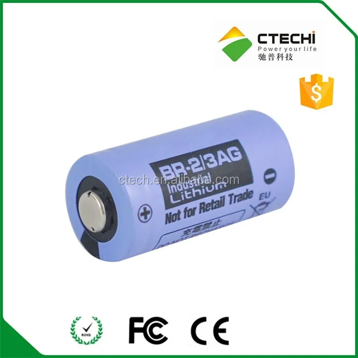 Non-Rechargeable, Japan Made,3V Lithium cell BR2/3AG 1450mah