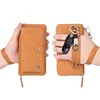 Hot Selling woven leather phone case wallet wristlets clutches for iphone