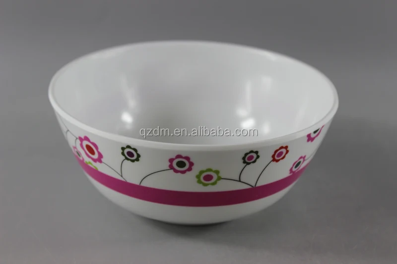 6inch Melamine Suop bowl , White Suop bowl With lid