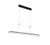 Modern Linear black LED Chandelier Lighting with Adjustable Hanging Light pendant lighting