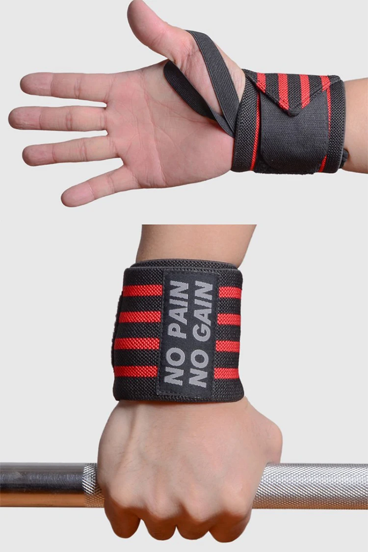 Free Sample Fitness Wrist Support Custom Wrist Straps Weight Lifting