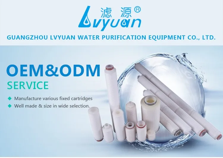 Lvyuan pleated sediment filter factory for industry