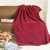 Free sample high quality soft printing travel microfiber throw blanket 100% polyester fleece blankets for winter double layer