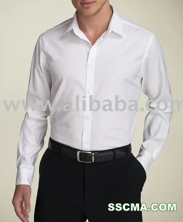 mens white on white dress shirts