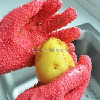 potato cleaning gloves