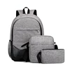 Fashion outdoor luxury brand names men school bag antitheft backpack laptop back pack set for notebook