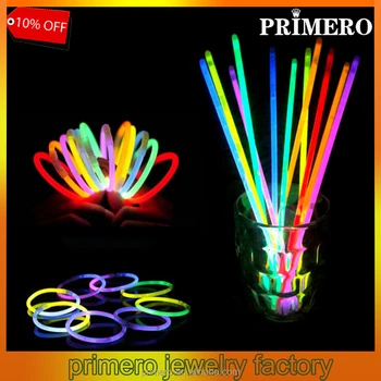 Primero 50pcs Bag Multi Color Glow Fluorescence Sticks Bracelets Primero 50pcs Bag Multi Color Glow Fluorescence Sticks Bracelets Necklaces Neon Party Bright Colorful Light