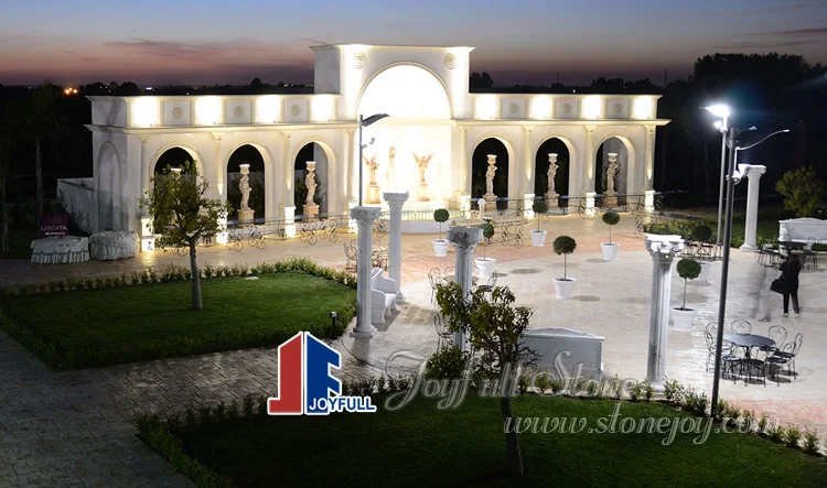 white marble columns F