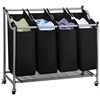 Laundry Sorter Cart Classics Rolling Hamper Hotel Storage Bag Laundry