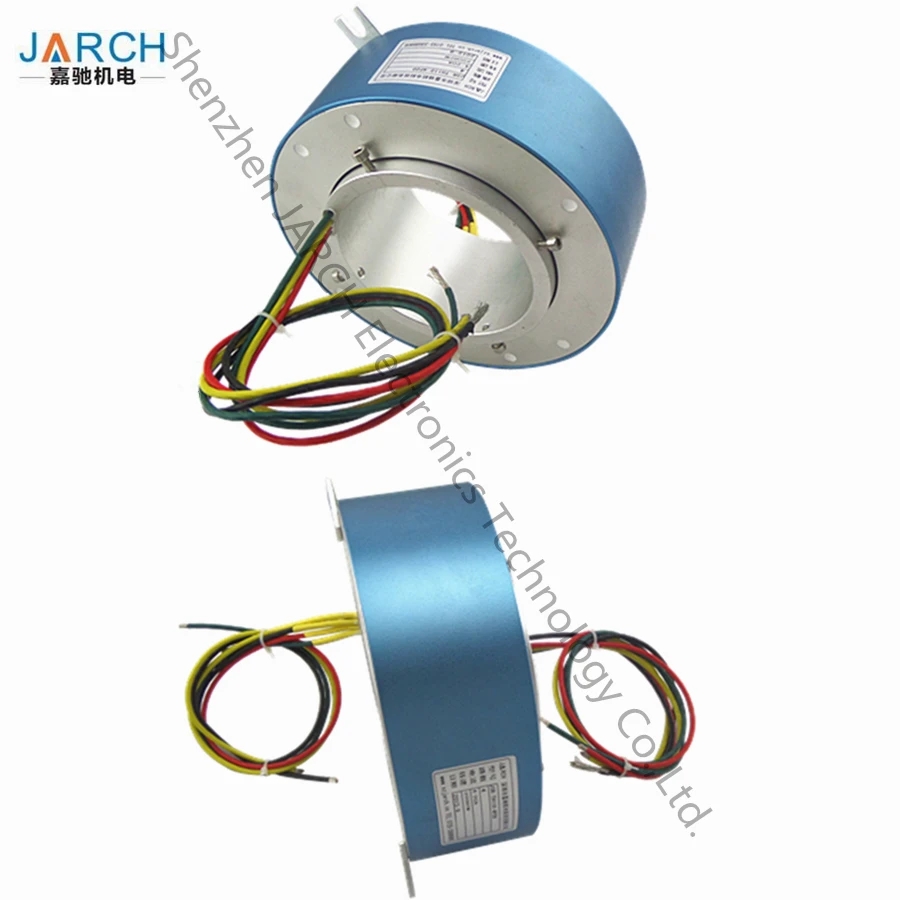Shenzhen JARCH Electromechanical Through Bore Slip Ring 110mm,14 circuits, 20A Slip Ring