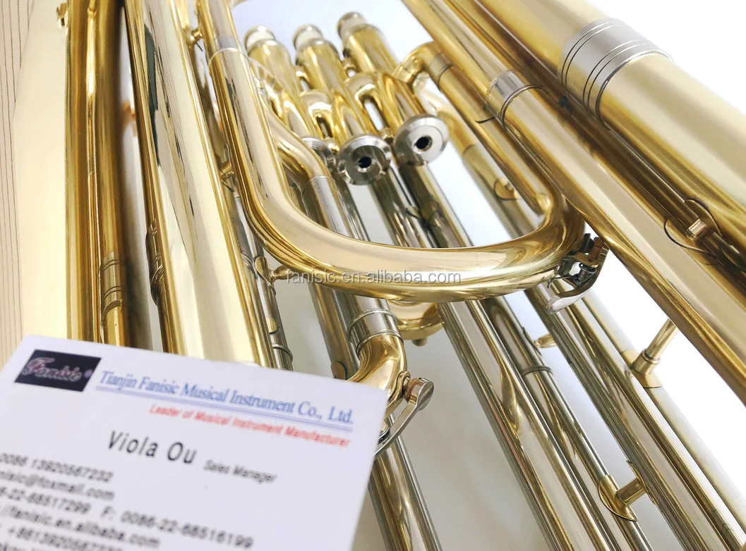 bb key lacquer finish yellow brass piston 3 tuba