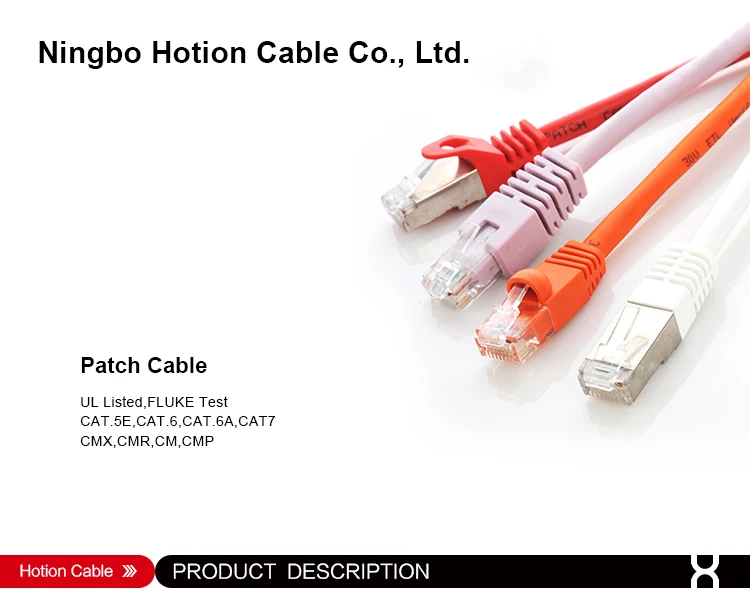 Sftp Cat6a Patch Cable 1m 2m 3m Copper Patch Cord