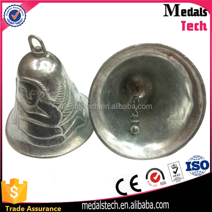 Novelty cool custom design alloy silver rotating beer opener bell for bar