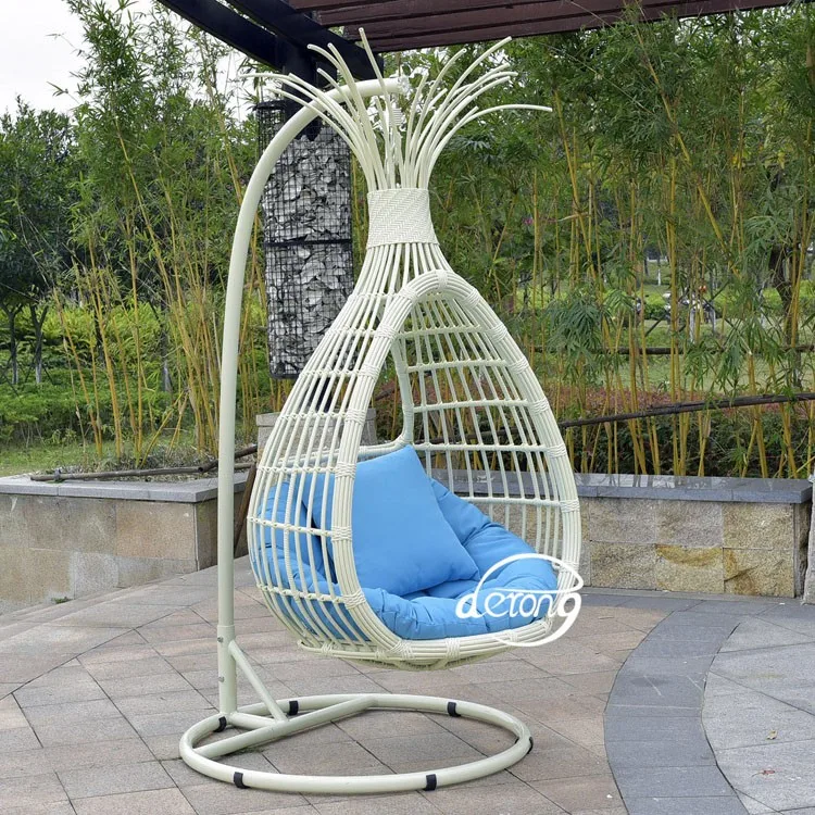 Silla Columpio En Forma De Huevo De Ratán Pe,Muebles De Exterior - Buy