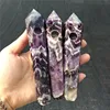Natural Chevron Amethyst Tobacco Quartz Crystal Weed Long Smoking Pipes