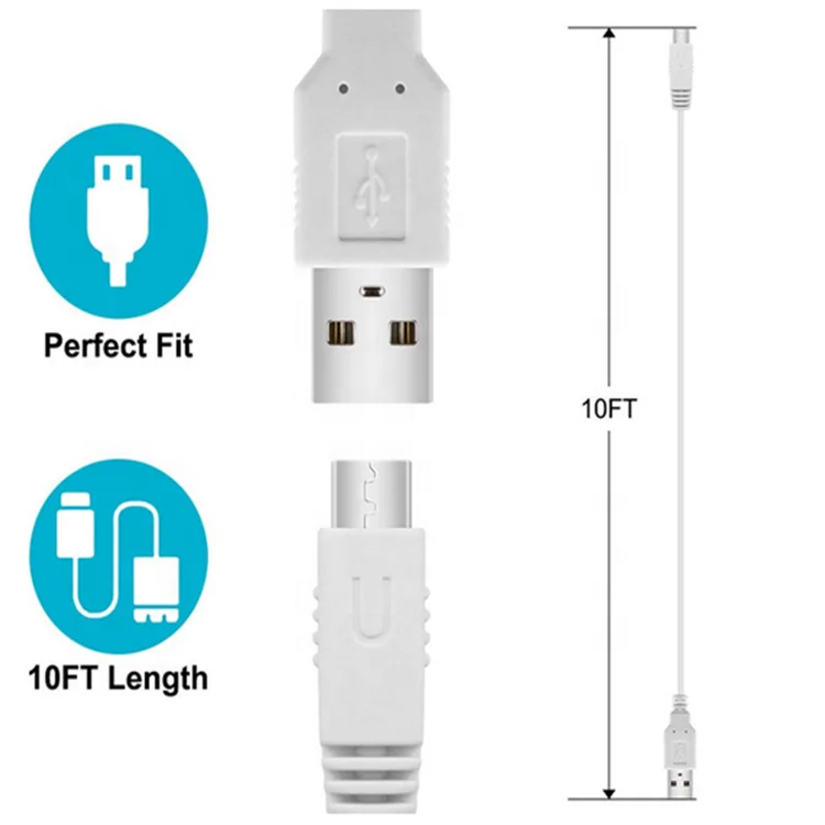 Usb Data Power Charger Cable Cord For Nintendo Wii U Wiiu Gamepad Buy