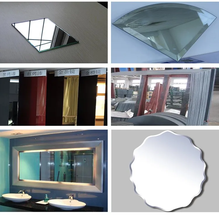 5mm Beveled Mirror Glass Sheets,Plain Mirror Glass,Bathroom Design