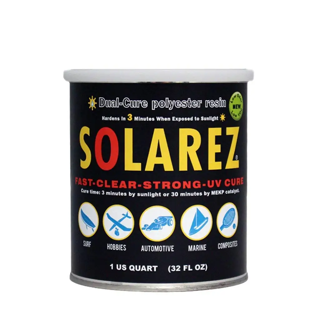 Solarez UV Cure Low-VOC Clear Polyester Resin (Quart)