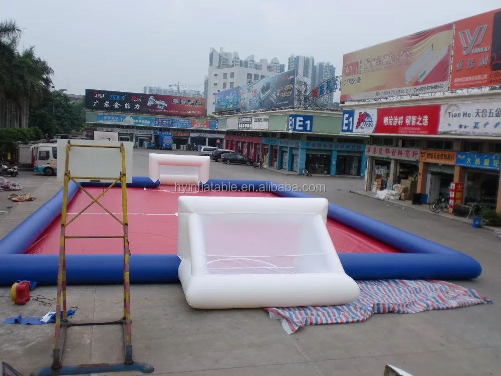 inflatable water soccer field