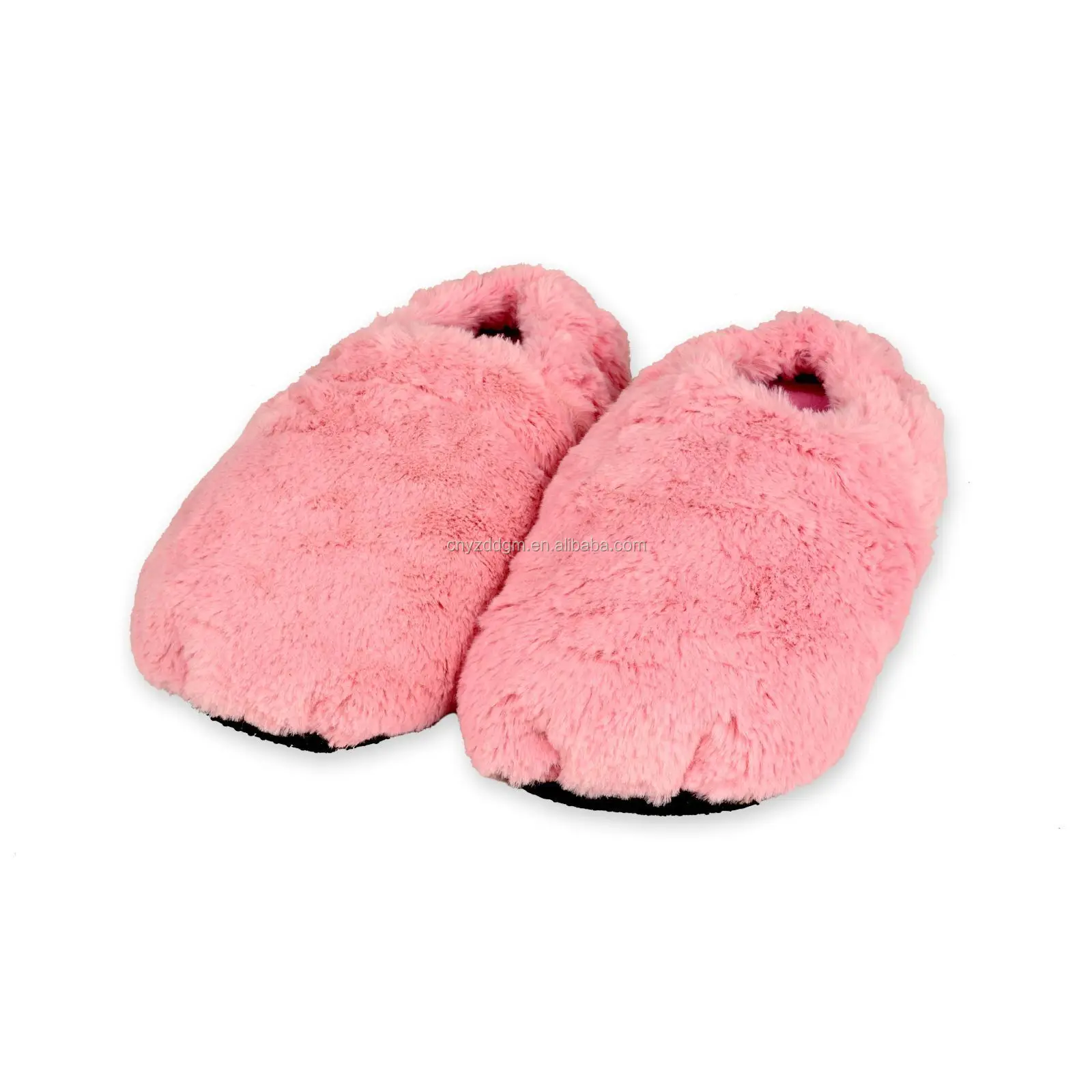 Chinese Wholesaler Soft Plush Microwave Heated Slippers Wheat Bag Feet