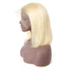 Short Length Stock 613 Color Blonde Bob Wig, Short Blonde Wig Bob, Short Human Hair Lace Front Wig Bob
