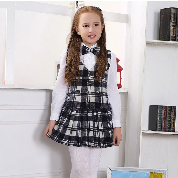 2018 Fashion Customized Primary School Uniforms Dress Design - Buy ...