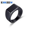 New Listing Stainless Steel Simple Casting Ring Jewelry Smooth Men's Ring Lettering Ring