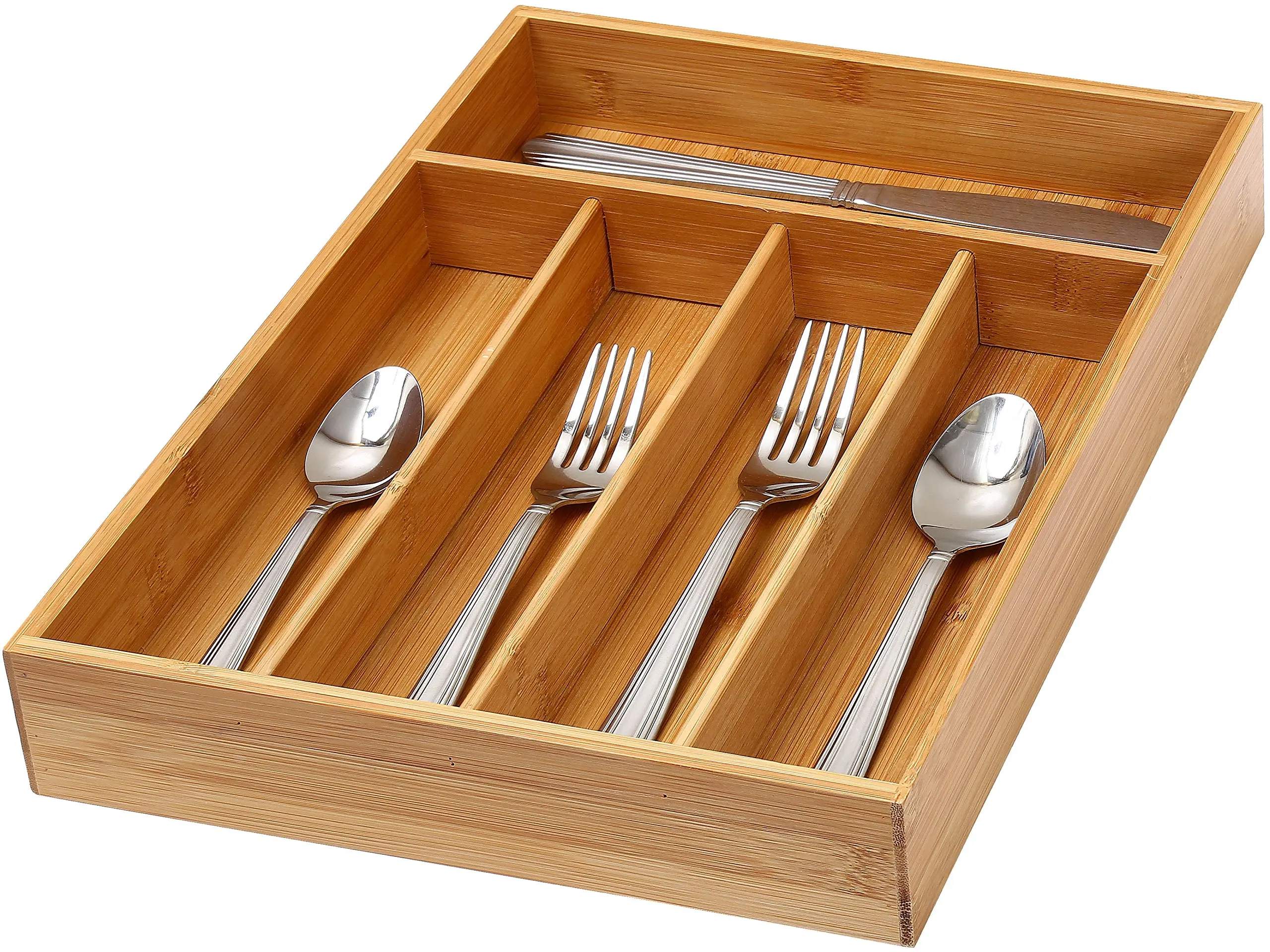 buy-aiyoo-flatware-tray-kitchen-drawer-organizer-with-lid-and-drainer