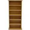 Particle Board - PVC Foil Blu-ray Media Storage 6 Shelf Unit - Beech bookcase