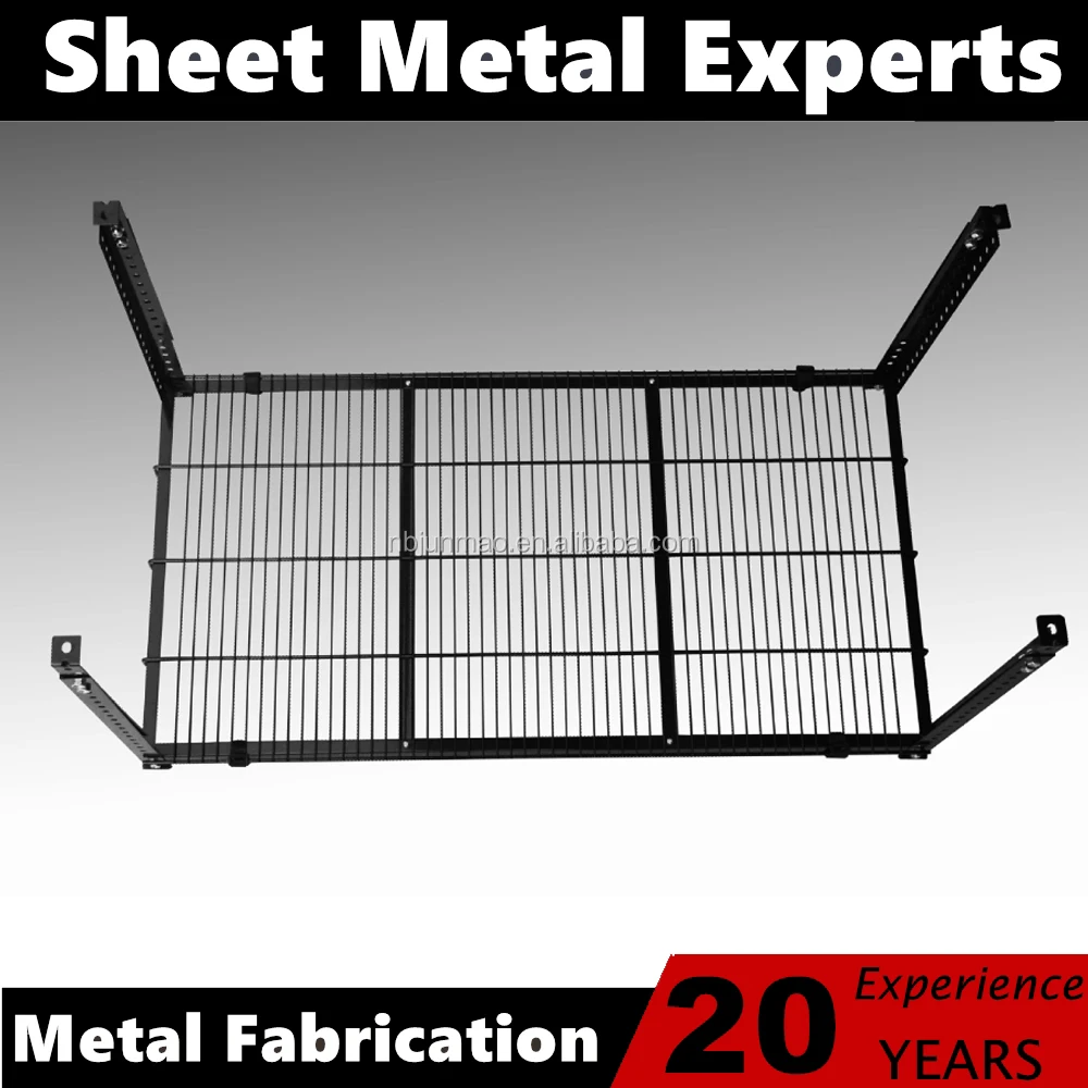 Adjustable Garage Wire Mesh Overhead Shelf Metal Ceiling Storage