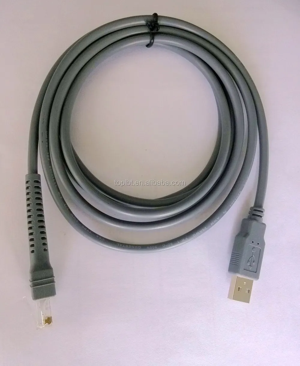 NEW 10FT Coiled USB Barcode Scanner Cable for Symbol LS2208 LS4408 LS1203 NEW 10FT Coiled USB Barcode Scanner Cable for Symbol LS2208 LS4408 LS1203