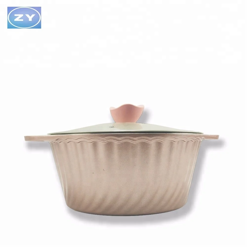 
2018 newest product steel non-stick die-cast cookware Ceramic soup pot 