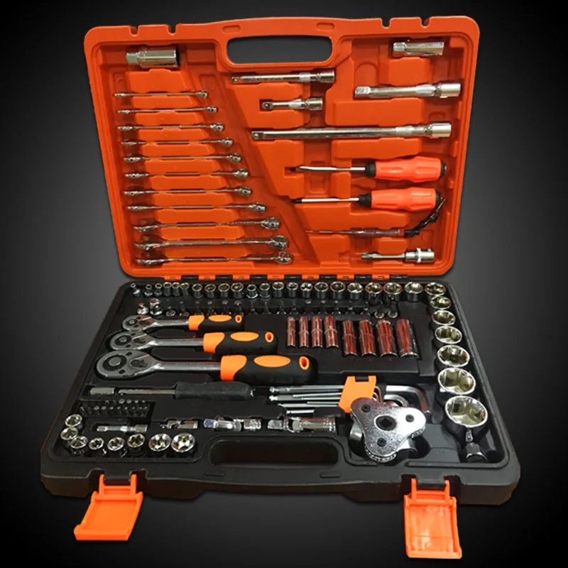 2018 121pcs automotive repair tool set with socket wrench set hand tool set