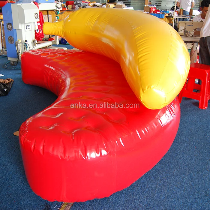 inflatable banana bed