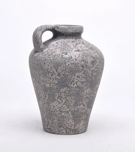 Rough Surface Cementery Cement Decoration Flower Vase,Oriental Fancy