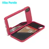 Case For iPhone X Lady make up 3D Dual Layer Card Slot Wallet Mirror Case cover For iPhone X Anti-Knock Shell