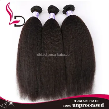 Indian Remy Hair Clip In Hair Extension Yaki Perm Yaki Human Hair