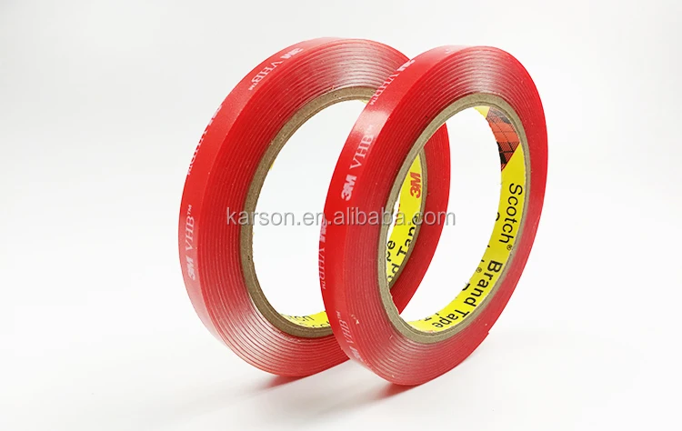 Original 3m Vhb 4910 Clear Double Sided Acrylic Adhesive Foam Tape With Red Or White Liner Buy 3m Transparent Tape 3m Double Faced Tape 3m Waterproof Tape Product On Alibaba Com