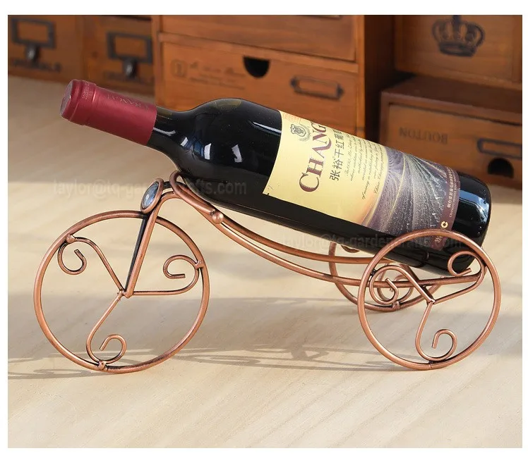 Bicycle Wheel Bike Wine Rack Home Bottled Restaurant Tabletop Display